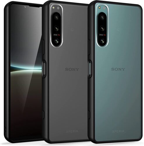 ５．ORANGA SONY Xperia 5 IV 用 ケース 半クリア
