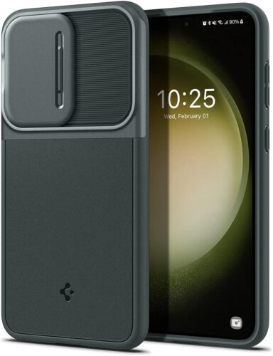 ５．Spigen Galaxy S23 ケース カメラレンズ保護 スライド式