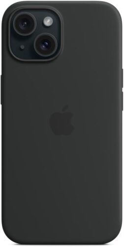 １．純正 Apple MagSafe対応iPhone 15シリコーンケース