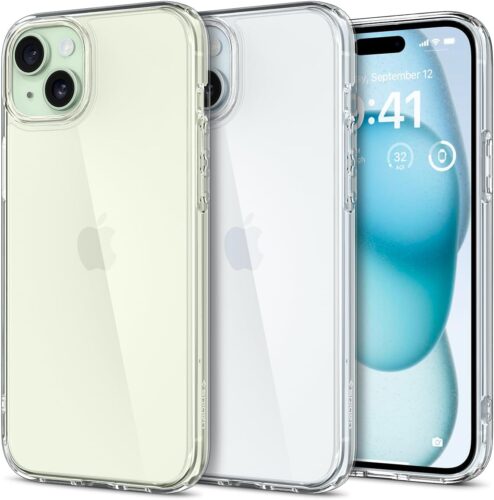 ３．Spigen iPhone15ケース クリア